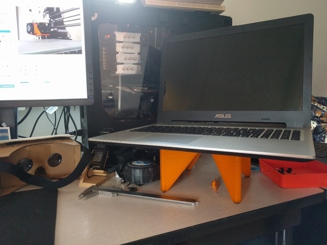 Dan's Foldable Laptop Stand 3D Print 86057
