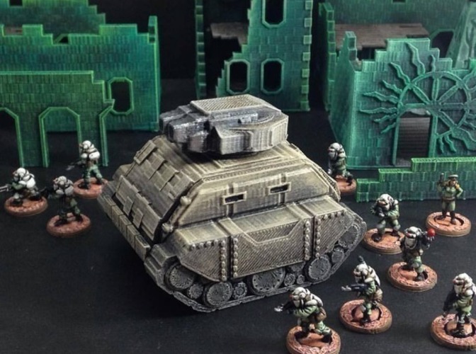 Gilgamesh Pattern Battle Tank (15mm scale) 3D Print 86255