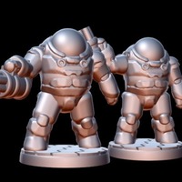 Small Freespace Hardsuit Elite (18mm scale) 3D Printing 86265