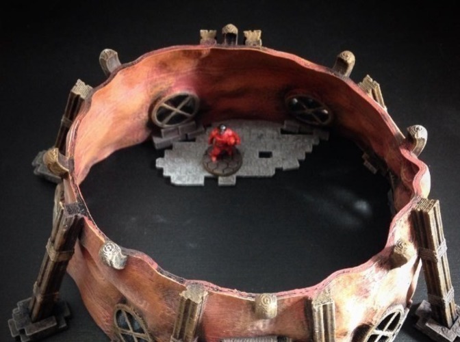 Stonepunk Alien Dwelling (15mm scale) 3D Print 86305 Stonepunk Alien Dwelling (15mm scale) 3D Print 86305