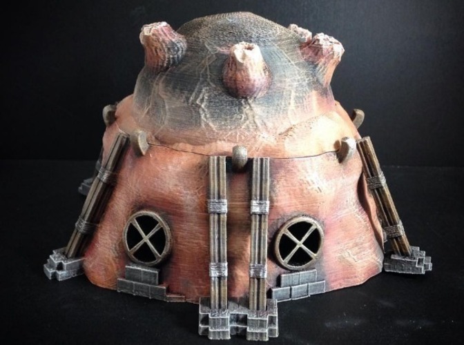 Stonepunk Alien Dwelling (15mm scale) 3D Print 86306 Stonepunk Alien Dwelling (15mm scale) 3D Print 86306