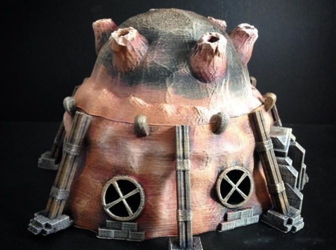 Stonepunk Alien Dwelling (15mm scale) 3D Print 86308 Stonepunk Alien Dwelling (15mm scale) 3D Print 86308