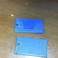 Small Blank Luggage Tag 3D Printing 86325