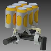 Small Six Pack Holder 3D Printing 86390