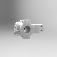 Small Bike Skull Stem 3D Printing 86406