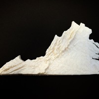 Small Virginia Topographic Map 3D Printing 86581