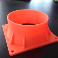 Small Exhaust Fan Flange 92mm to 75mm 3D Printing 86624