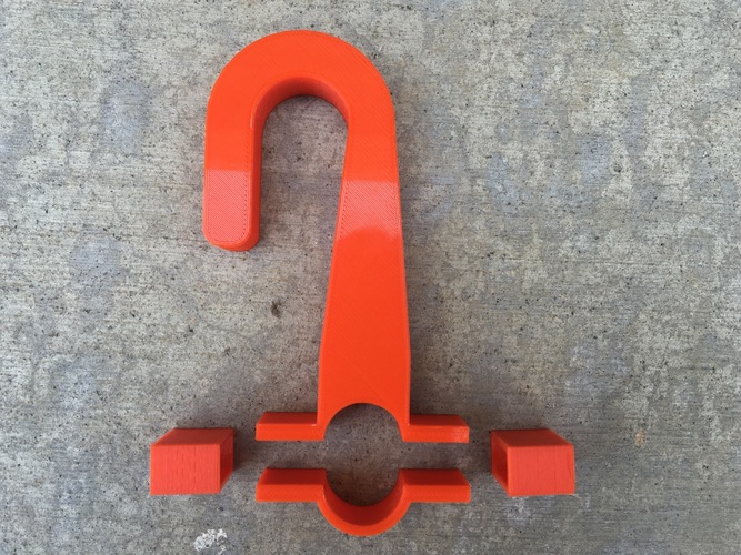 Dog Leash Hook for Bikes 3D Print 86786