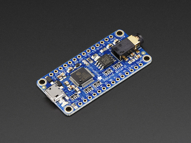 Adafruit Audio FX Sound Board 3D Print 87224 Adafruit Audio FX Sound Board 3D Print 87224