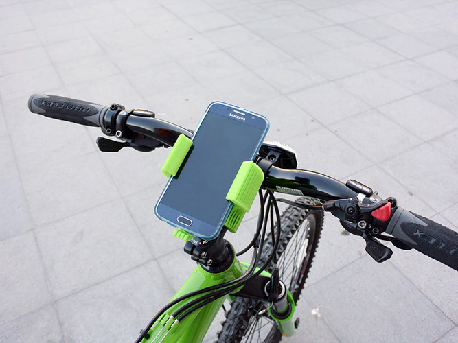 Smartphone Flexible Mount for Bike 3D Print 87396