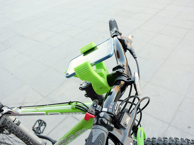 Smartphone Flexible Mount for Bike 3D Print 87397