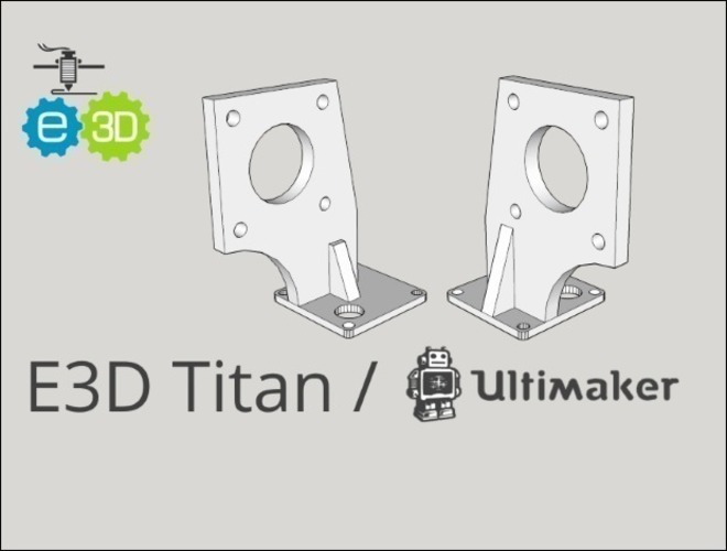 E3D Titan / Ultimaker 2 mount 3D Print 88066