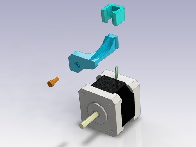Nema17 cable holder 3D Print 88334