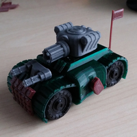 Small Battle Tank - Toy car 3D Printing 88370