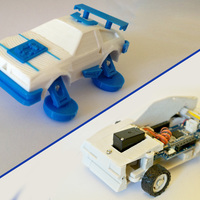 Small Toy car - DeLorean 3DRacers - Back To The Future 3D Printing 88380