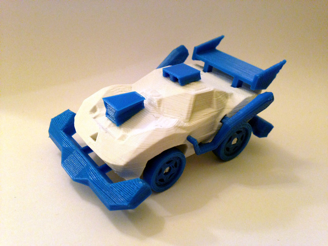 RC Car Arduino-compatible and smartphone enabled: 3DRacers 3D Print 88386