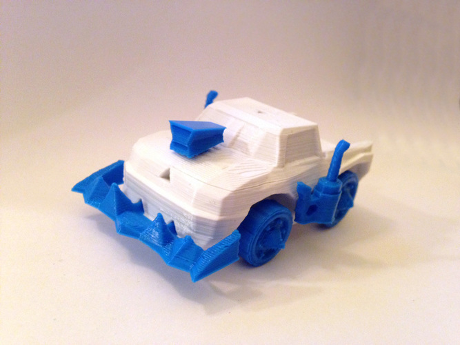 RC Car Arduino-compatible and smartphone enabled: 3DRacers 3D Print 88388