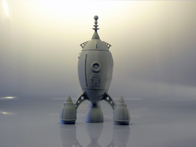 The Steam Rocket 3D Print 88463 The Steam Rocket 3D Print 88463