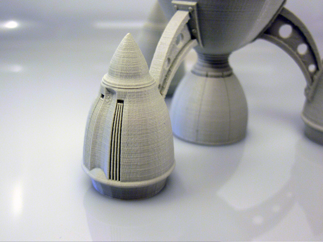 The Steam Rocket 3D Print 88464 The Steam Rocket 3D Print 88464