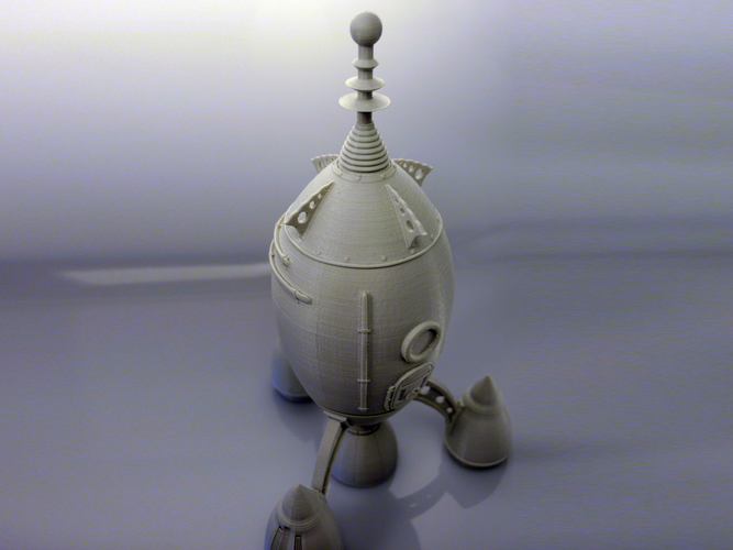 The Steam Rocket 3D Print 88466 The Steam Rocket 3D Print 88466