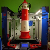 Small Round Base Lighthouse Model 3D Printing 88789