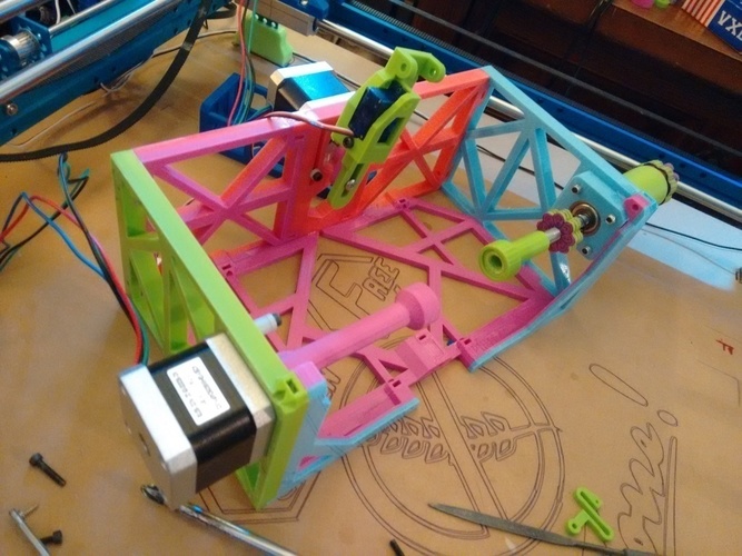 3DP XL SphereBot (Fully 3D Printed Eggbot) 3D Print 89078 3DP XL SphereBot (Fully 3D Printed Eggbot) 3D Print 89078