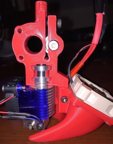 E3D v6 40 mm Fan Duct and Extruder for MakerGear M2 3D Print 89206