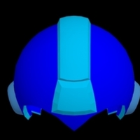Small Megaman/Rockman helm 3D Printing 89291