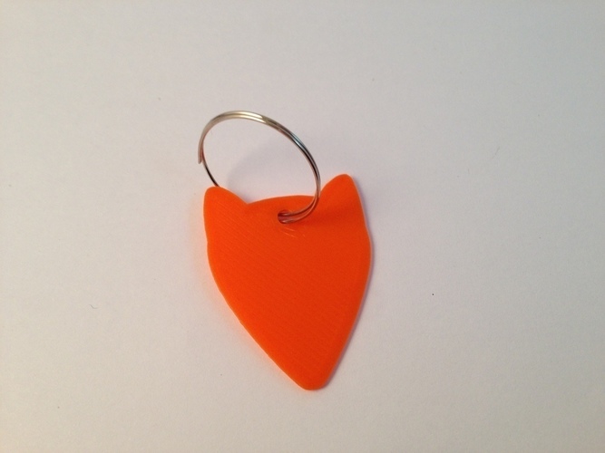 Fox Guitar Pick 3D Print 89425 Fox Guitar Pick 3D Print 89425