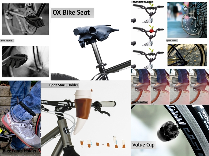 Bike Decoration Kit 3D Print 89447