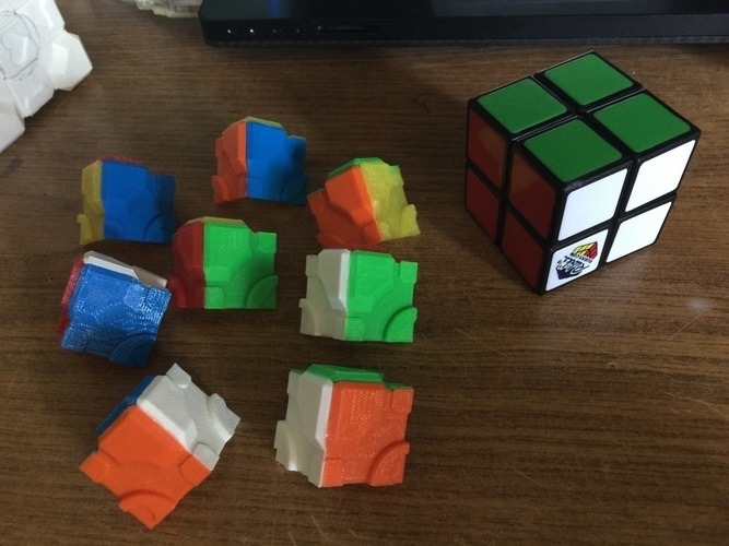 Rubik's Companion Cube "Stickers" 2x2 3D Print 89555