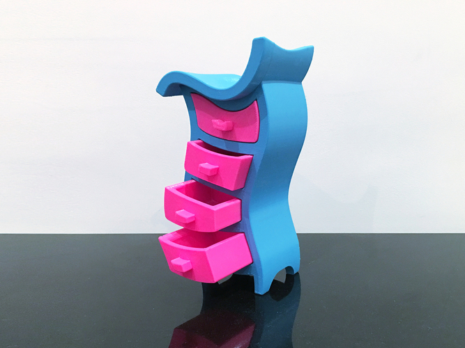 Wonkey Chest of Drawers 3D Print 89721 Wonkey Chest of Drawers 3D Print 89721