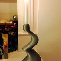 Small Candle stand - wave design 3D Printing 89812