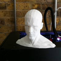Small Low poly HEAD - remix 3D Printing 89827