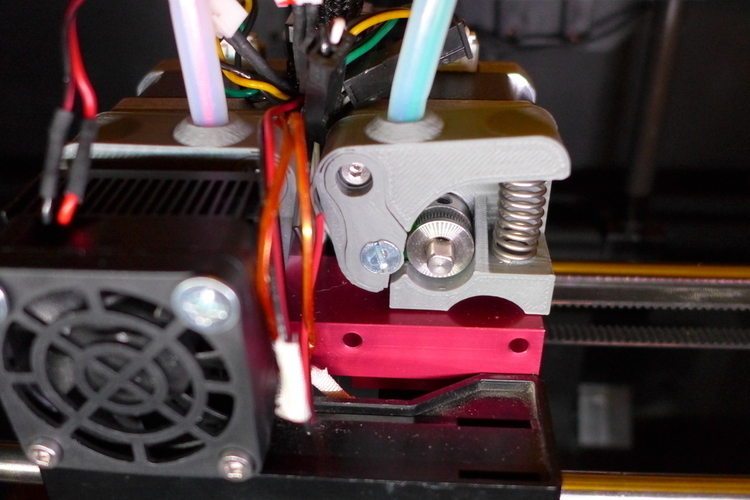 2X Extruder Upgrade for Raffle Alu-Dual Cooling Block 3D Print 90038 2X Extruder Upgrade for Raffle Alu-Dual Cooling Block 3D Print 90038