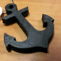 Small Anchor Keychain 3D Printing 90263