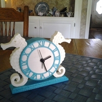 Small Seahorse Clock 3D Printing 90299