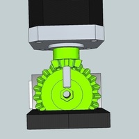 Small Bevel gear 1:3 for Extruder 3D Printing 90375