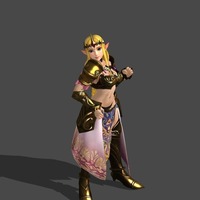 Small Princess Zelda - Hyrule Warriors 3D Printing 90616