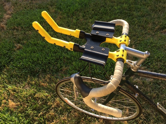 Bicycle Aero Bars and Water Bottle holder 3D Print 90811