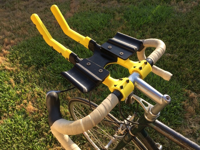 Bicycle Aero Bars and Water Bottle holder 3D Print 90812