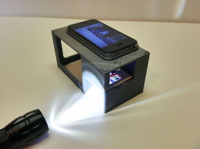 35mm Slide Copy Stand for Smart Phones 3D Print 90851