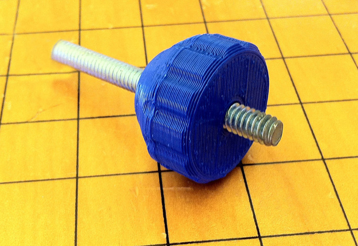 Knob with Encased Hex Nut 3D Print 90859
