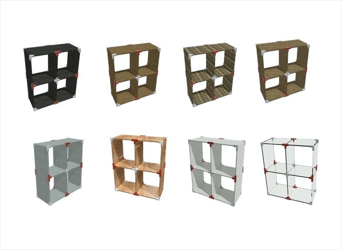 Modular Shelf System 3D Print 90911 Modular Shelf System 3D Print 90911