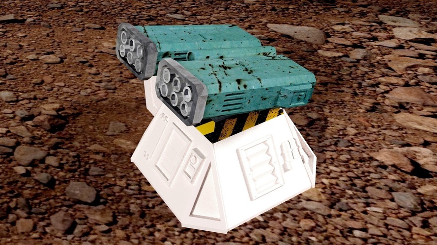 Missile add-on for Outpost WH40K scale 3D Print 91165