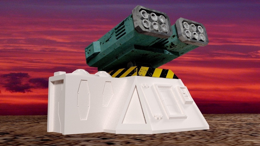 Missile add-on for Outpost WH40K scale 3D Print 91167