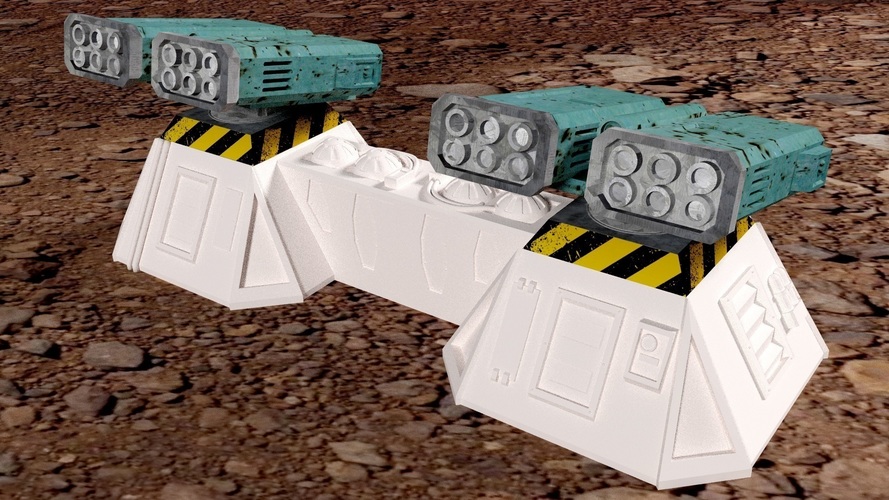 Missile add-on for Outpost WH40K scale 3D Print 91171