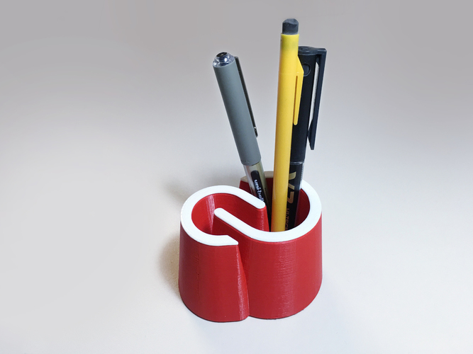 Creative Cloud pencil pot 3D Print 91233