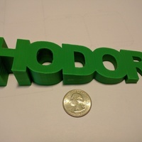 Small Hodor Doorstop 3D Printing 91329