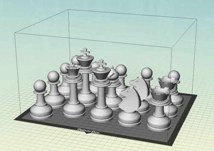 MILOSAURUS Staunton-style Chess Set 3D Print 91386